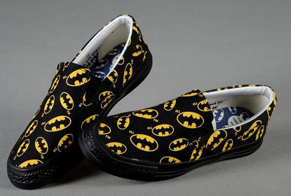 Slip ons Dc-Comics-Slip-On-Batman-Logo-Print-Low-Tops-Black-Shoes-Men-s-Converse-All-Star-Outlet-323